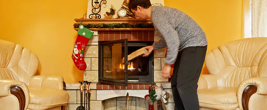 Rusted Metal Fireplace Restoration in Sedalia, Missouri